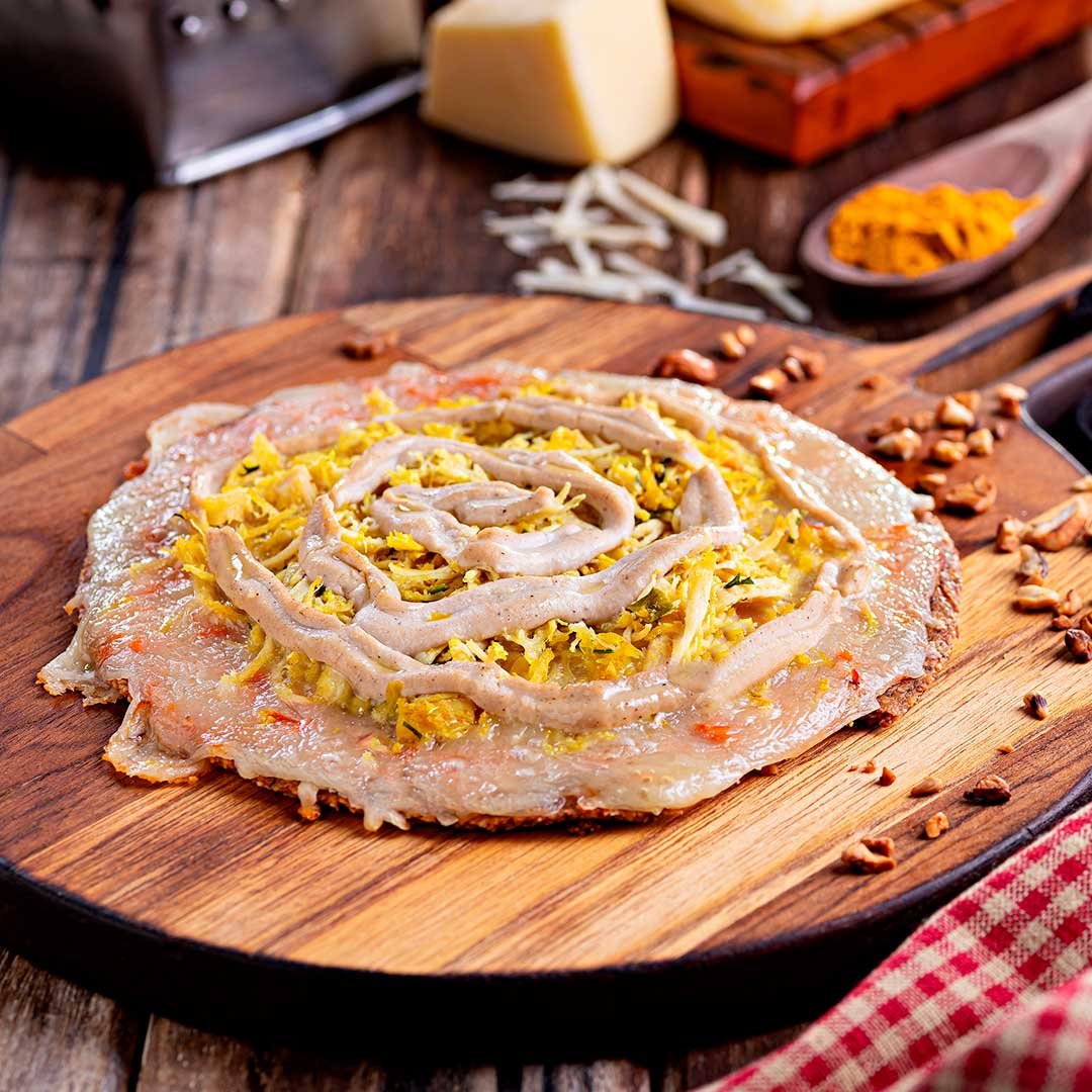 Pizza Frango com Catupiry de Castanha de Caju LOW CARB