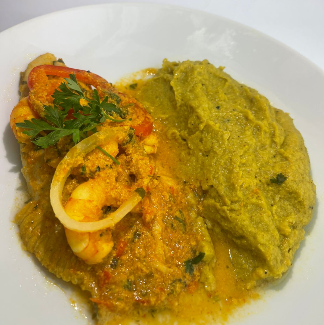 Filé De Peixe Com Molho de Camarão e Vatapá Funcional - 275g