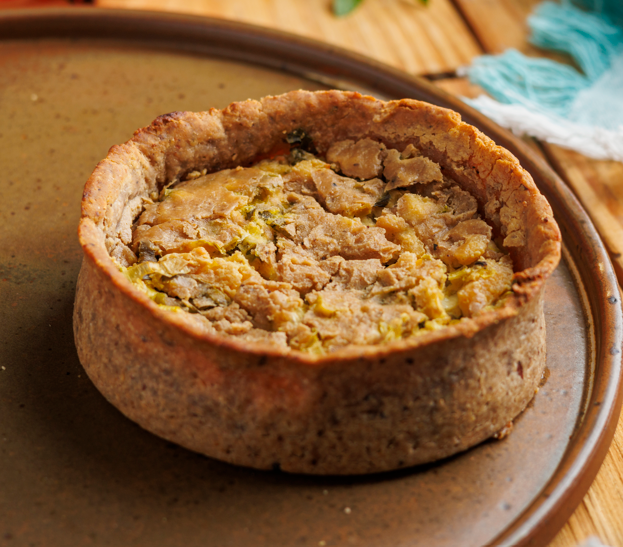 Quiche de Alho Poró e Tofu